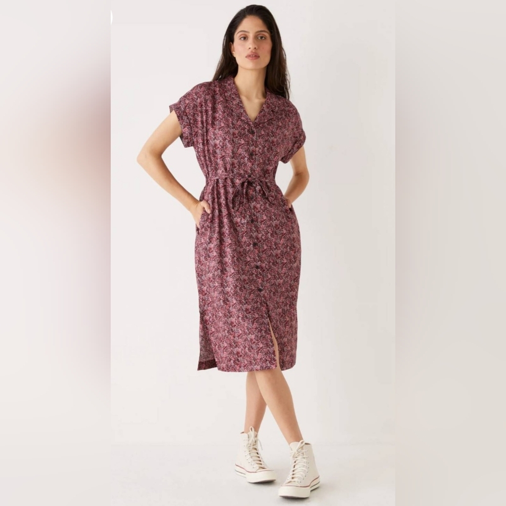 Frank and Oak The Printed Camp Collar Dress